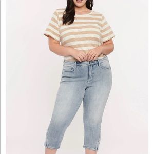 NYDJ Chloe Capri Jeans In Petite With Side Zippers